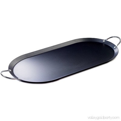 IMUSA IMU-52015 17-Inch Carbon Steel Oval Shaped Comal/Griddle 555292122